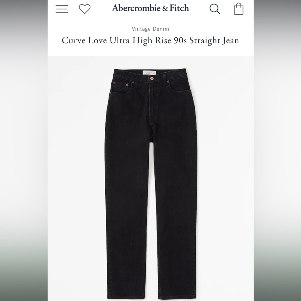 Abercrombie & Fitch 90s Straight Curve Love Jean